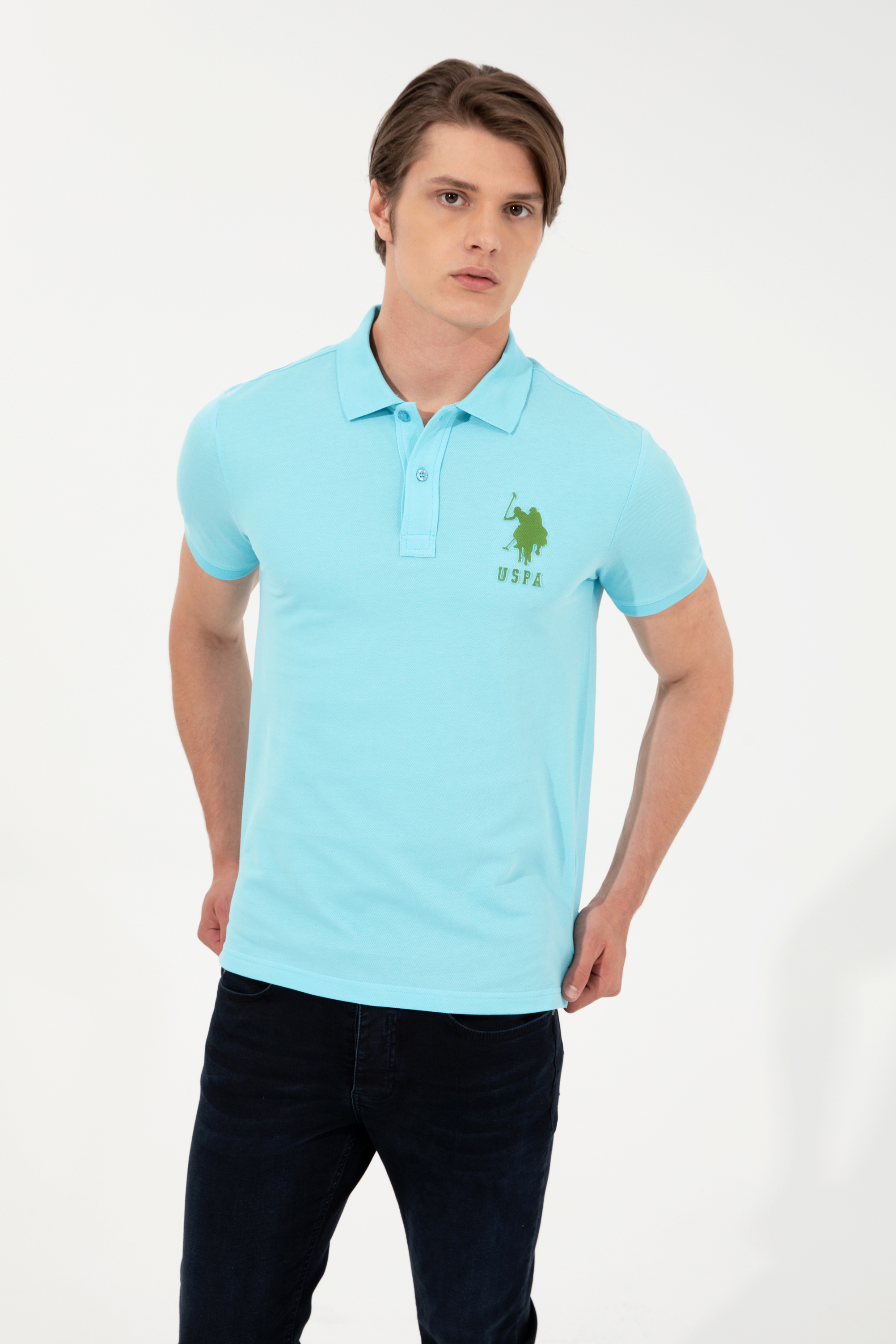 

Футболка мужская U.S. POLO Assn. G081SZ0110T-TUNA голубая XL, G081SZ0110T-TUNA