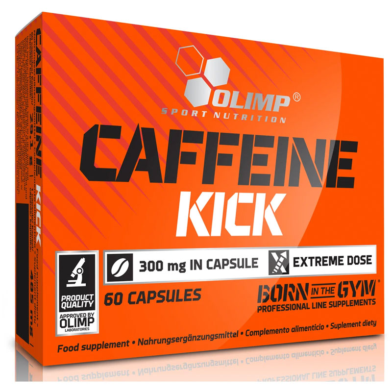 Предтренировочный комплекс Olimp Sport Nutrition Caffeine Kick 300 мг. 60 капс.