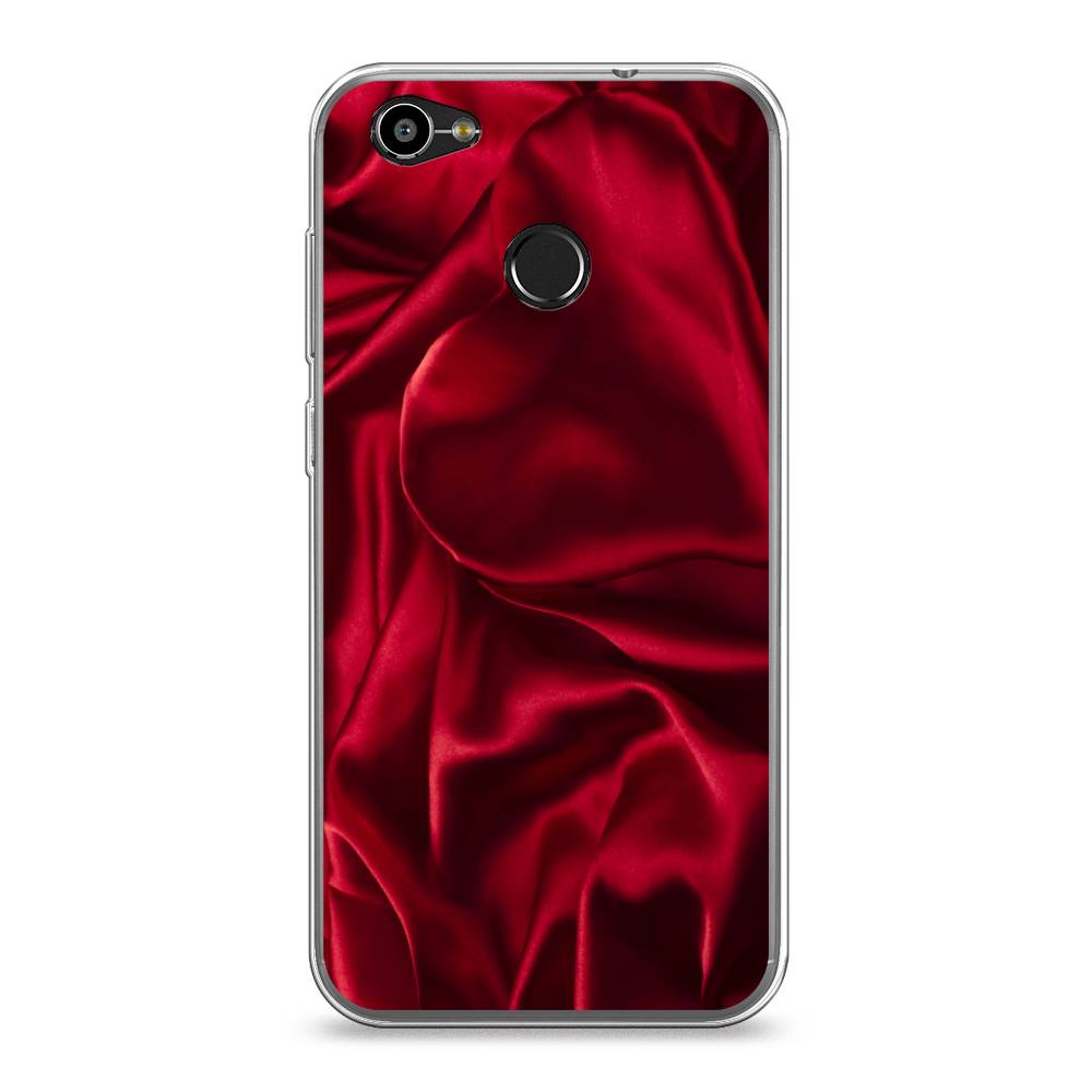 

Чехол Awog на ZTE Blade A6 / ЗТЕ Блэйд A6 "Текстура красный шелк", 132350-3