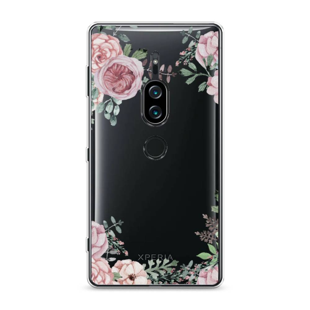 

Силиконовый чехол "Нежные розы акварель" на Sony Xperia XZ2 Premium, 53350-8