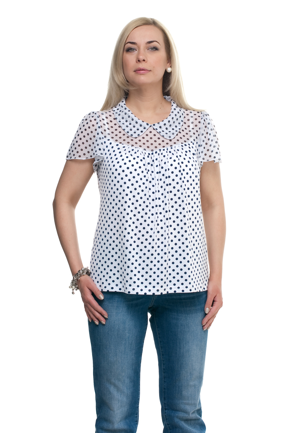 

Блуза женская OLSI 1610014 белая 72 RU, 1610014