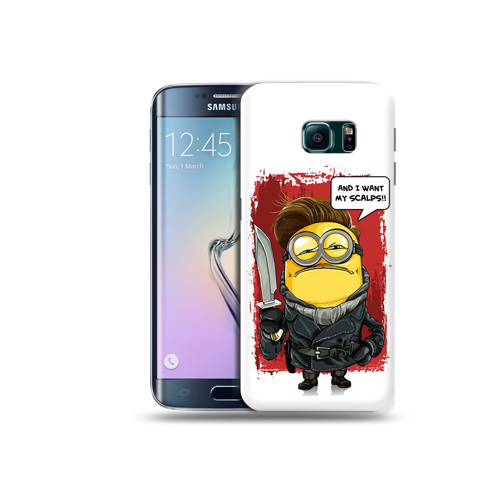

Чехол MyPads Tocco для Samsung Galaxy S6 Edge миньон убийца, Прозрачный, Tocco