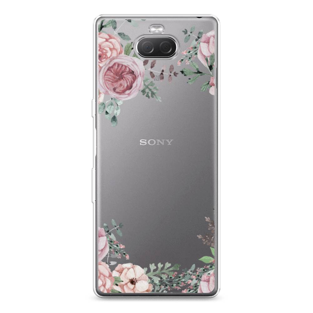 

Силиконовый чехол "Нежные розы акварель" на Sony Xperia 10 Plus, 54150-8