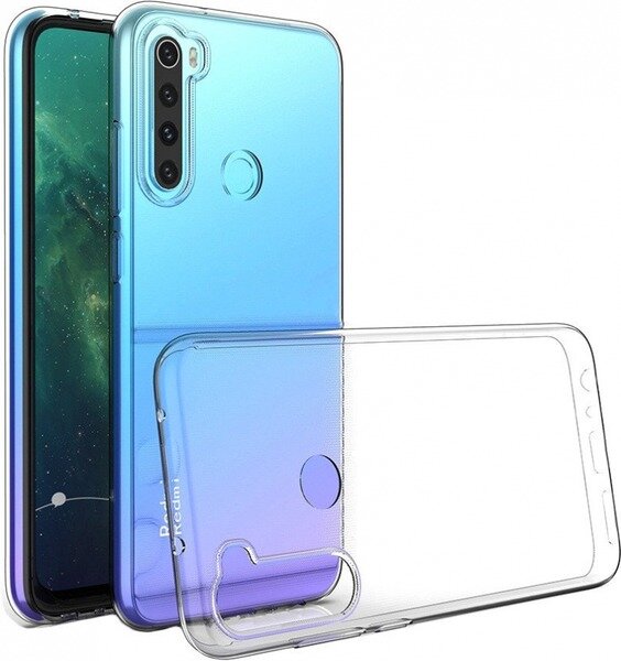 

Силиконовый чехол для Xiaomi Redmi Note 8 прозрачный