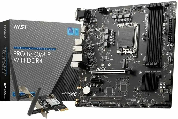 

Материнская плата MSI PRO B660M-P WIFI DDR4, PRO B660M-P WIFI DDR4