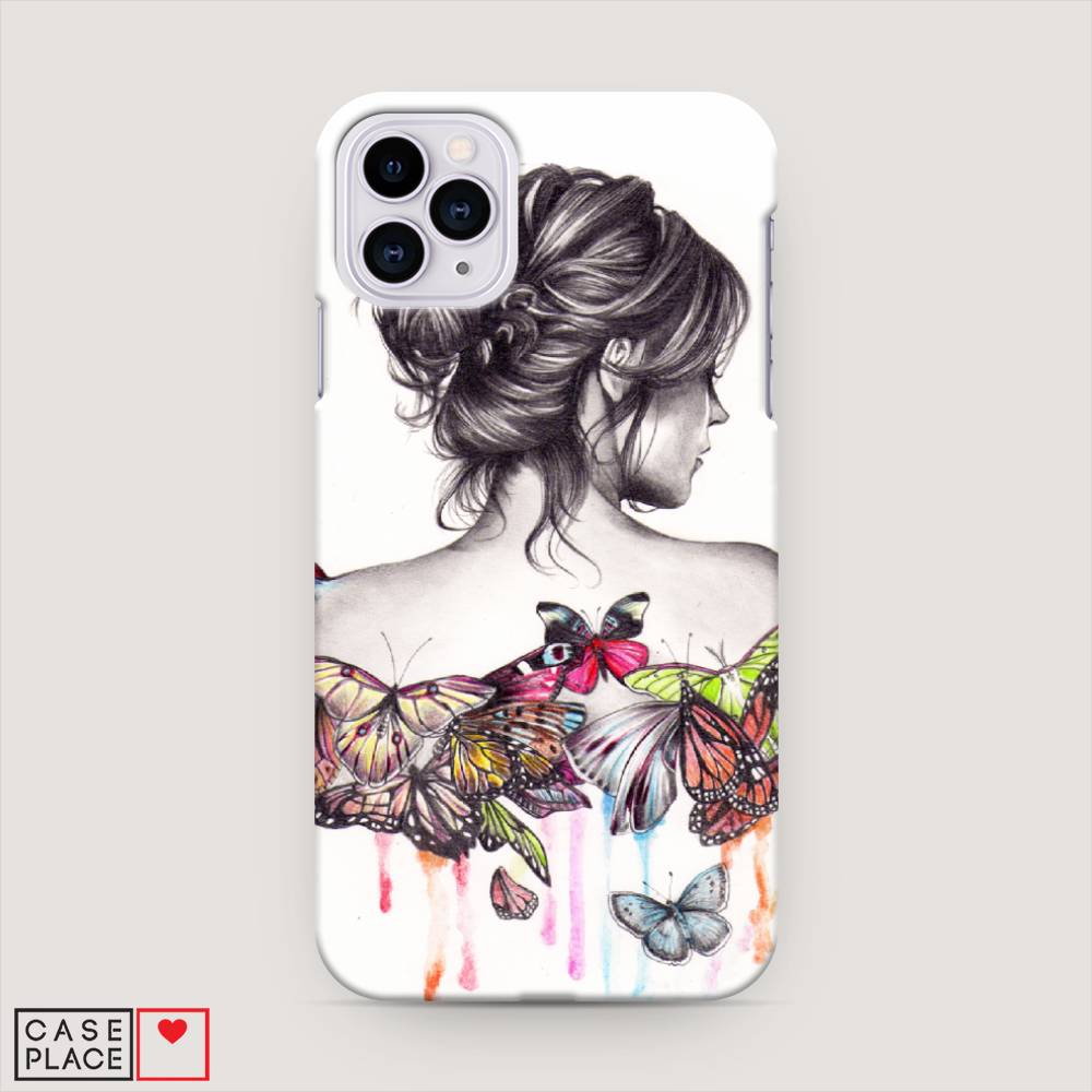 

Пластиковый чехол "Девушка с бабочками" на Apple iPhone 11 Pro Max, 12220-7