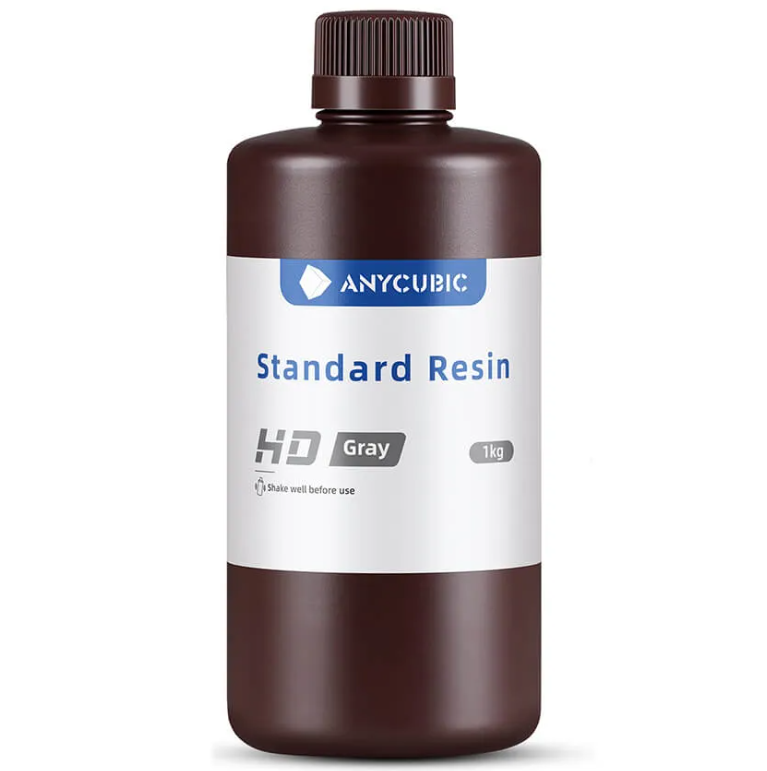 

Фотополимерная смола Anycubic Standard HD, серая (1 кг), Серый, Standard HD