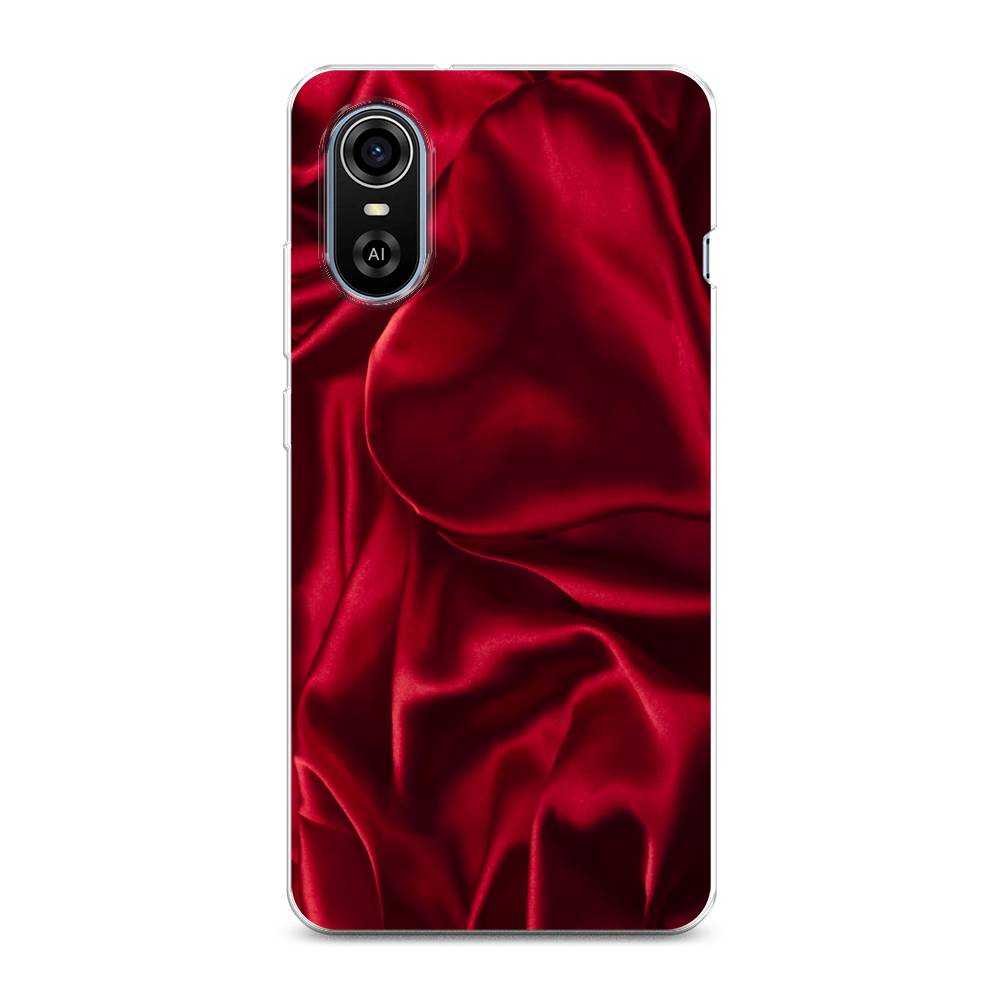 

Чехол Awog на ZTE Blade A31 Plus / ЗТЕ Блэйд A31 Plus "Текстура красный шелк", Разноцветный, 135750-3