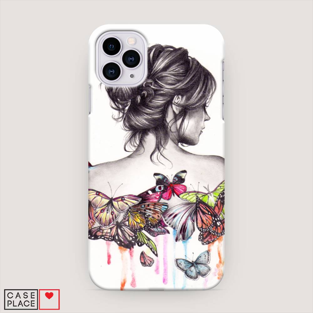 

Пластиковый чехол "Девушка с бабочками" на Apple iPhone 11 Pro, 12320-7