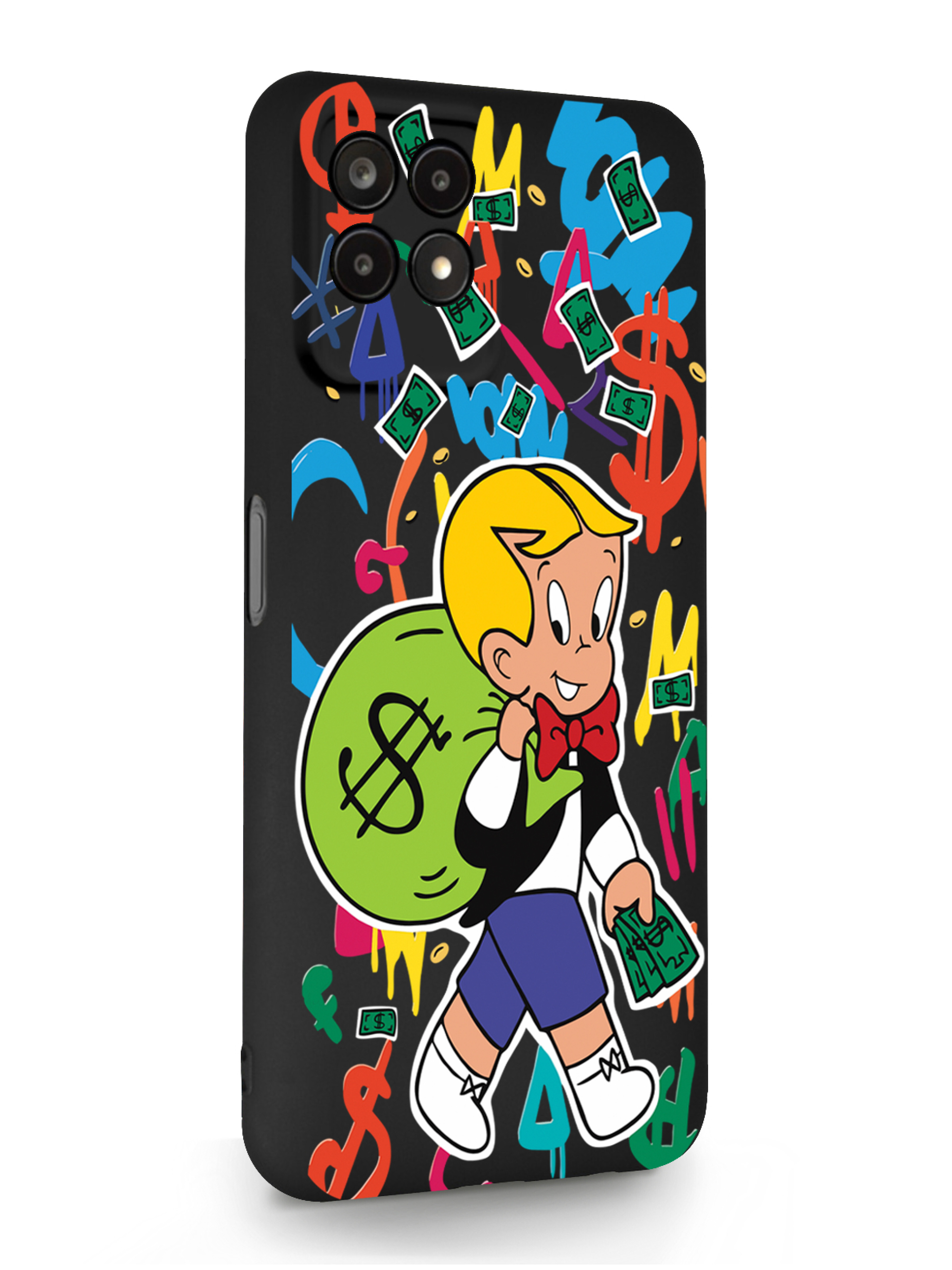 

Чехол MustHaveCase Realme 8i Монополи Богатенький Риччи черный, Разноцветный, Realme 8i Monopoly Richie Rich/Монополи Богатенький Риччи