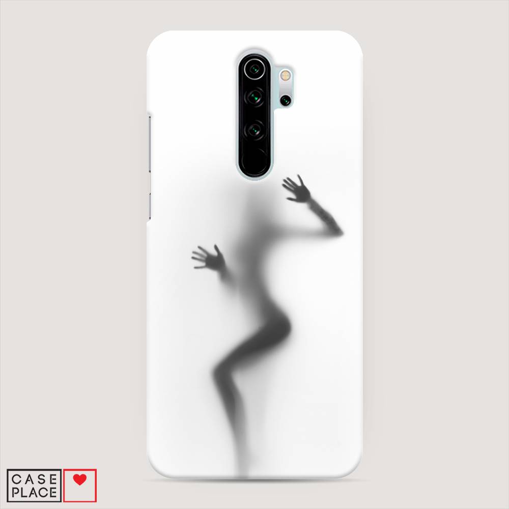 фото Пластиковый чехол "девушка в душе" на xiaomi redmi note 8 pro awog