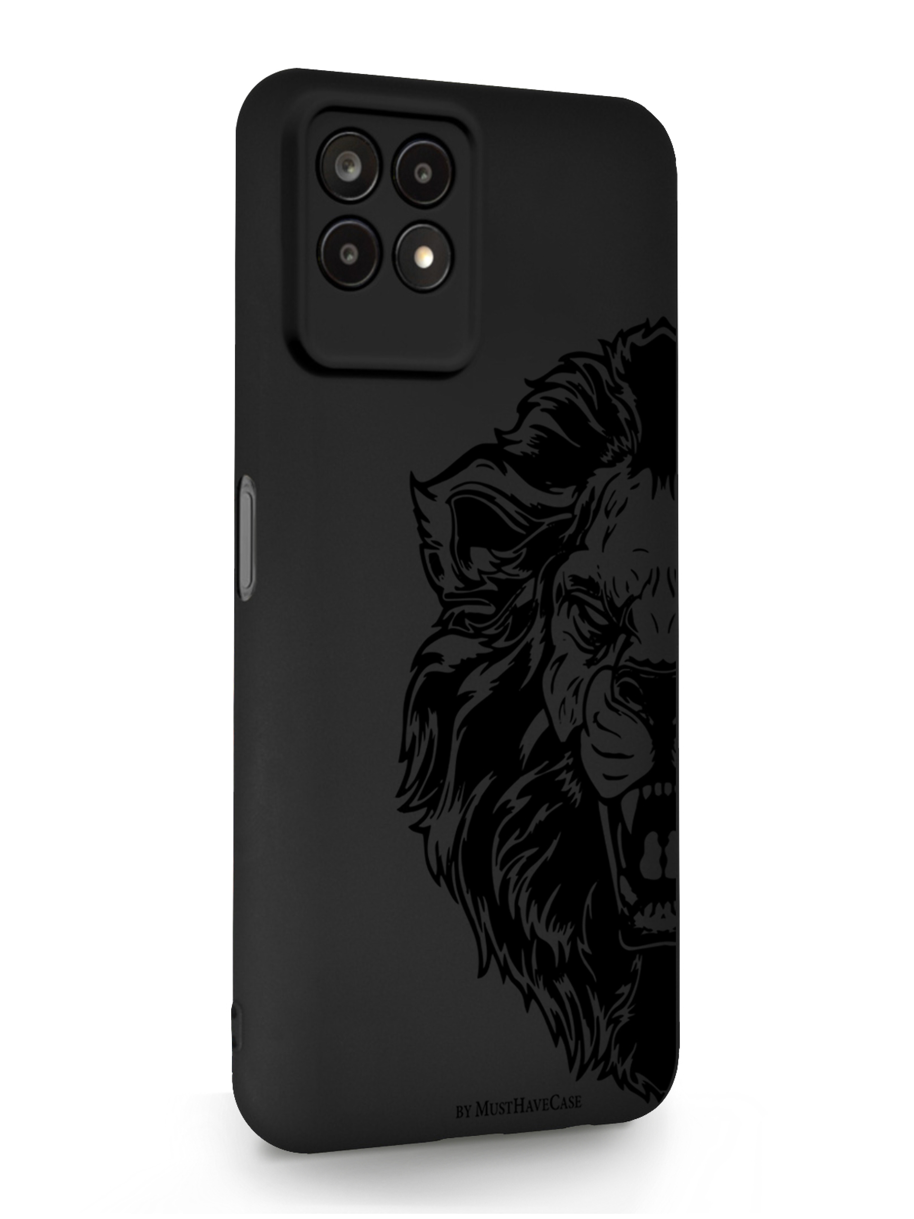 

Чехол MustHaveCase Realme 8i Король Лев черный, Черный;коричневый, Realme 8i Король Лев