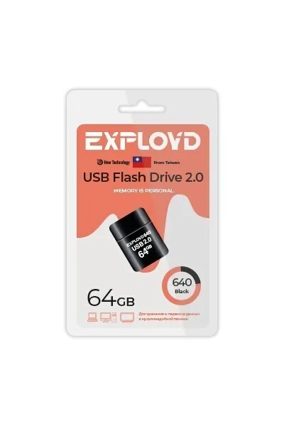 

Флешка Exployd 640 64 ГБ черный (EX-64GB-640-Black), 640