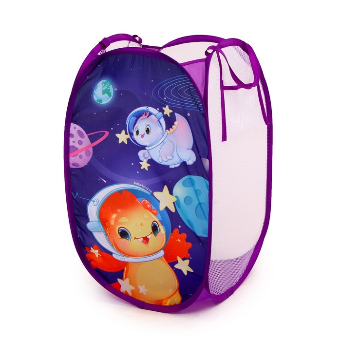

Корзина для игрушек «Космические друзья», Фиолетовый, Корзины для игрушек. Прямоугольные