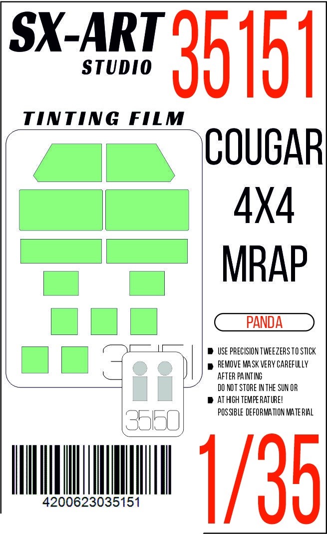 

35151SX Тонировочная пленка Cougar 4x4 MRAP Panda