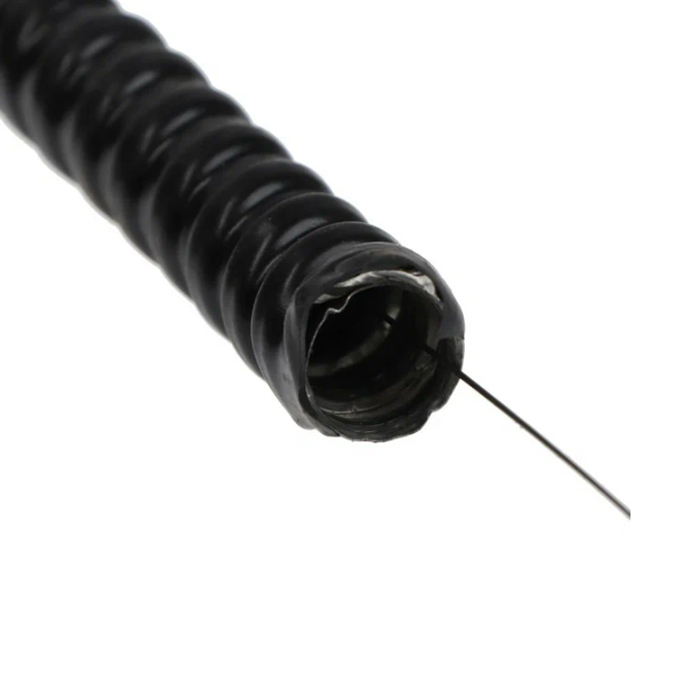 Металлорукав в ПВХ изоляции РЗ-Ц-П нг УРАЛ ПАК, с протяжкой, 12 мм, 20 м, черный, МР-12010