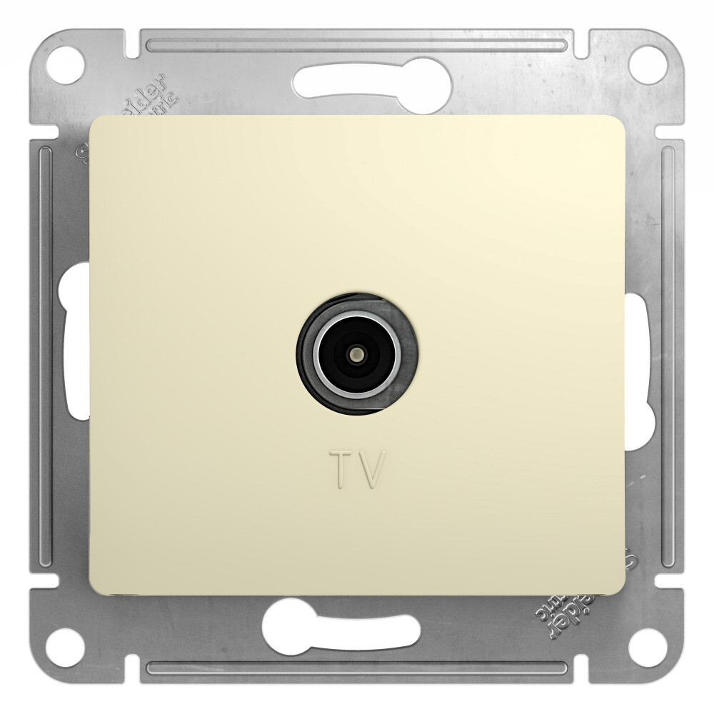 

Розетка телевизионная TV Glossa коннектор механизм беж., Glossa 33_1