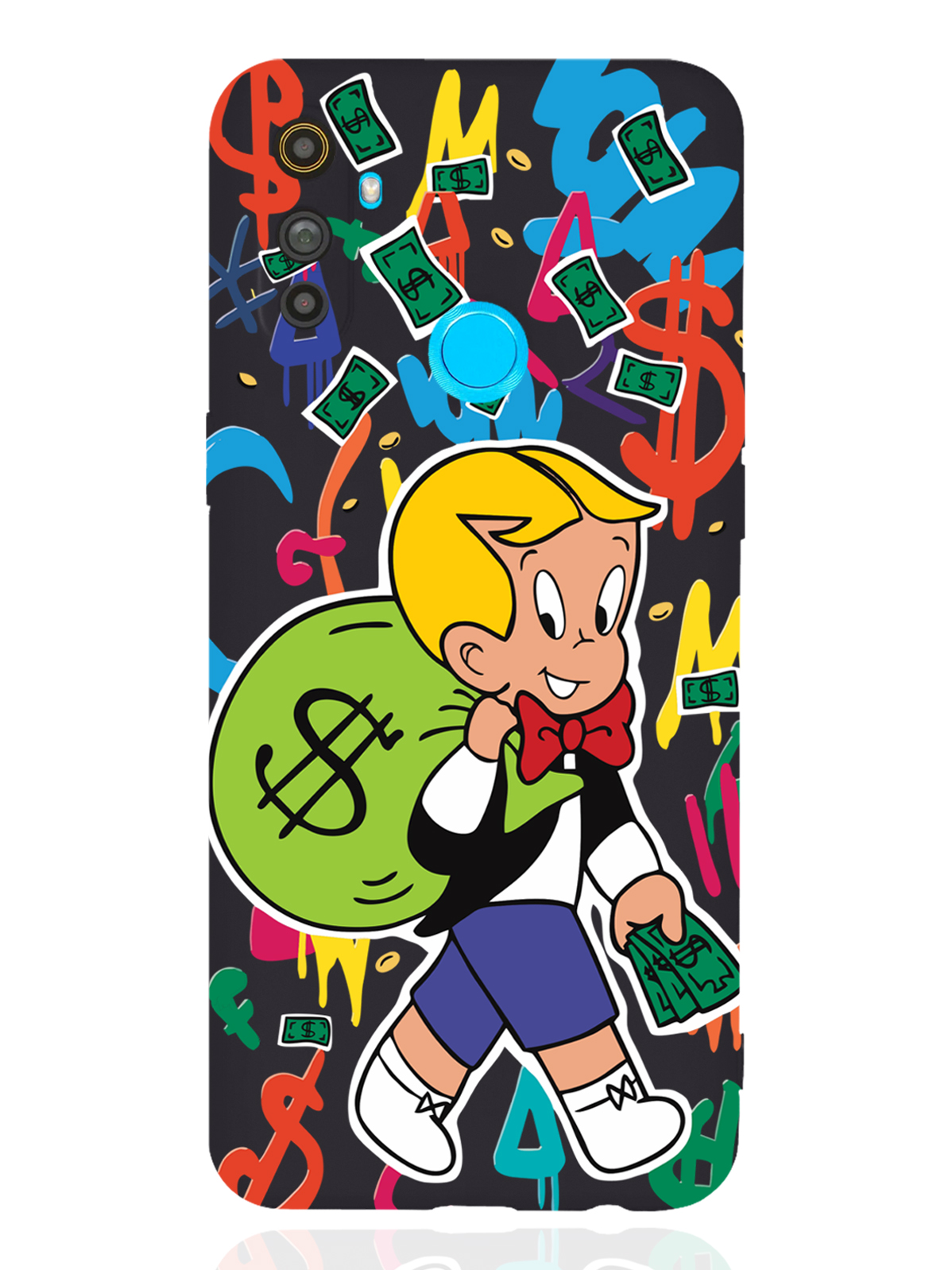 

Чехол MustHaveCase realme C3 Монополи Богатенький Риччи черный, Разноцветный, realme C3 Monopoly Richie Rich/Монополи Богатенький Риччи
