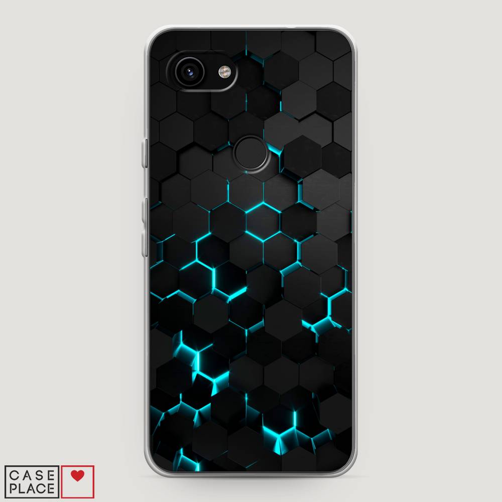 

Чехол Awog "Соты бирюзовые" для Google Pixel 3a, 270150-3