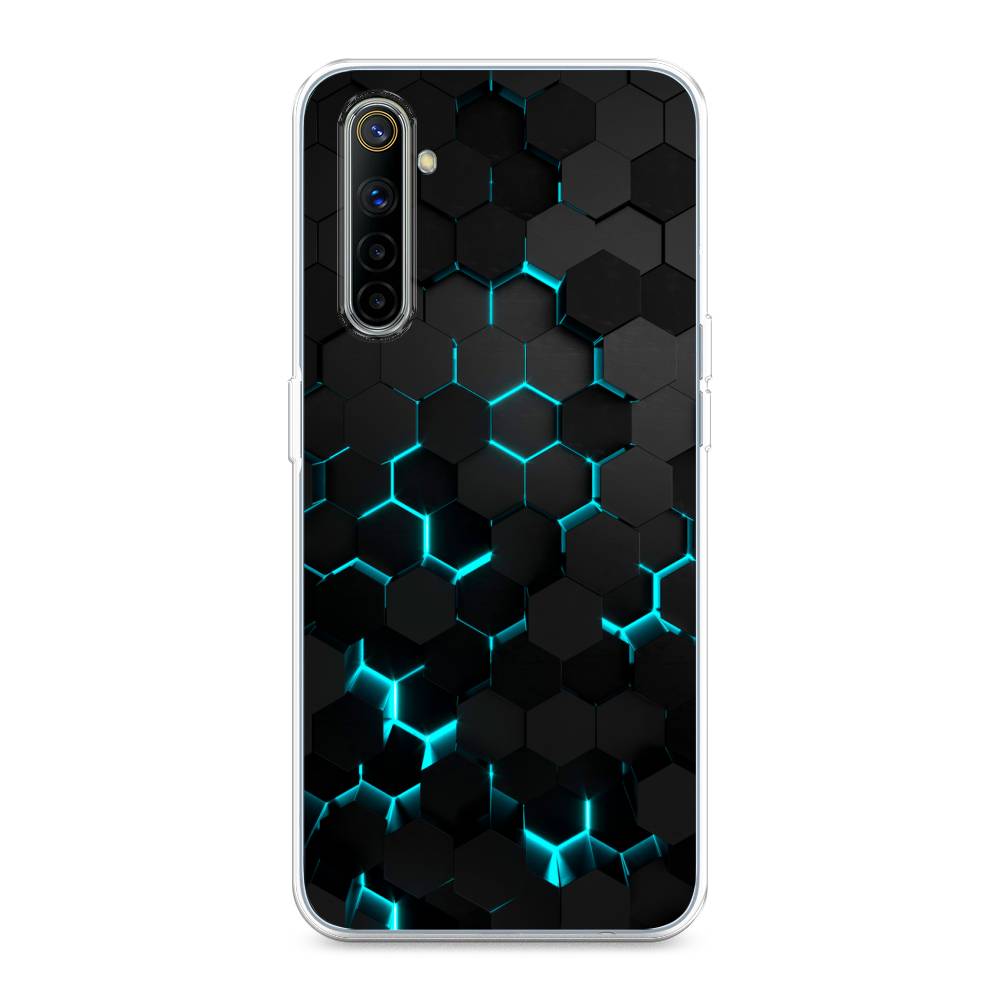 

Чехол Awog "Соты бирюзовые" для Realme 6, Разноцветный, 252750-3