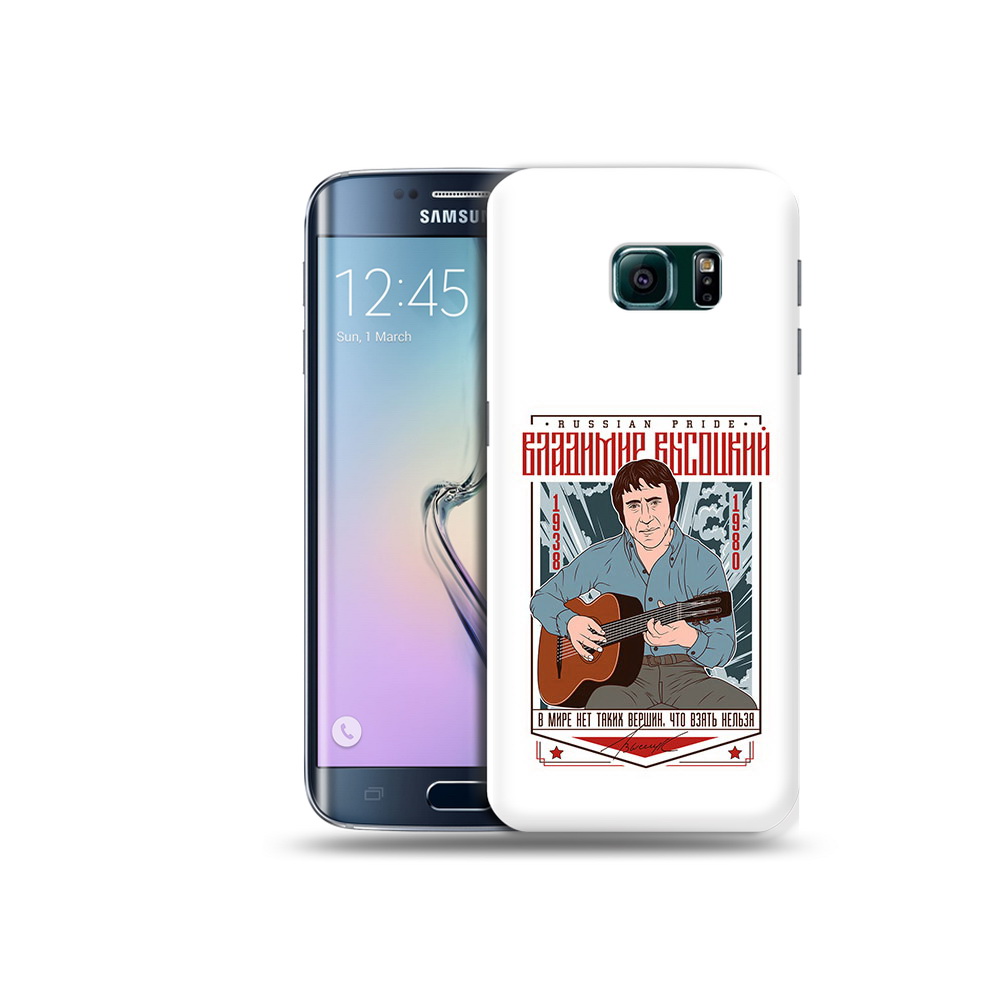 

Чехол MyPads Tocco для Samsung Galaxy S6 Edge Владимир Высоцкий, Прозрачный, Tocco