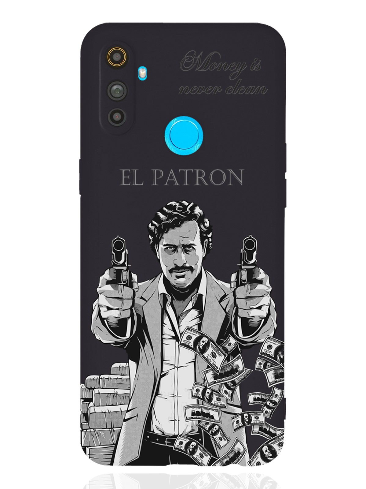 

Чехол MustHaveCase realme C3 El Пабло Эскобар черный, Серый;черный, realme C3 El Patron Pablo Escobar Пабло Эскобар