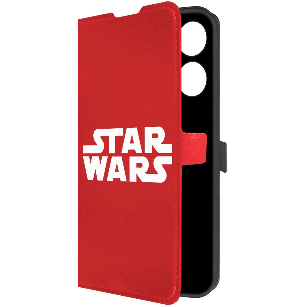 

Чехол-книжка Krutoff Eco Book для Tecno Pova 5 Star Wars красный