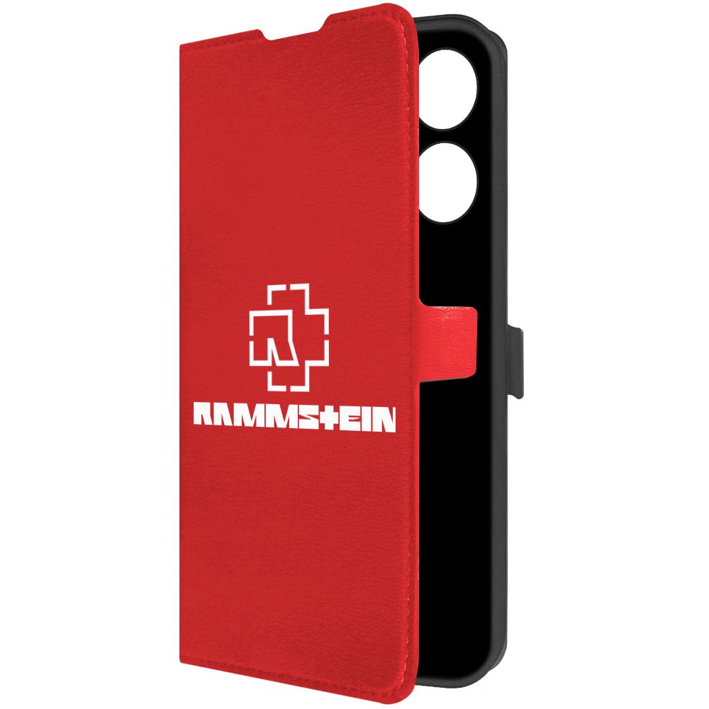 

Чехол-книжка Krutoff Eco Book для Tecno Pova 5 Rammstein красный