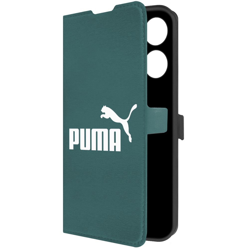 

Чехол-книжка Krutoff Eco Book для Tecno Pova 5 Puma зелёный опал, Зеленый