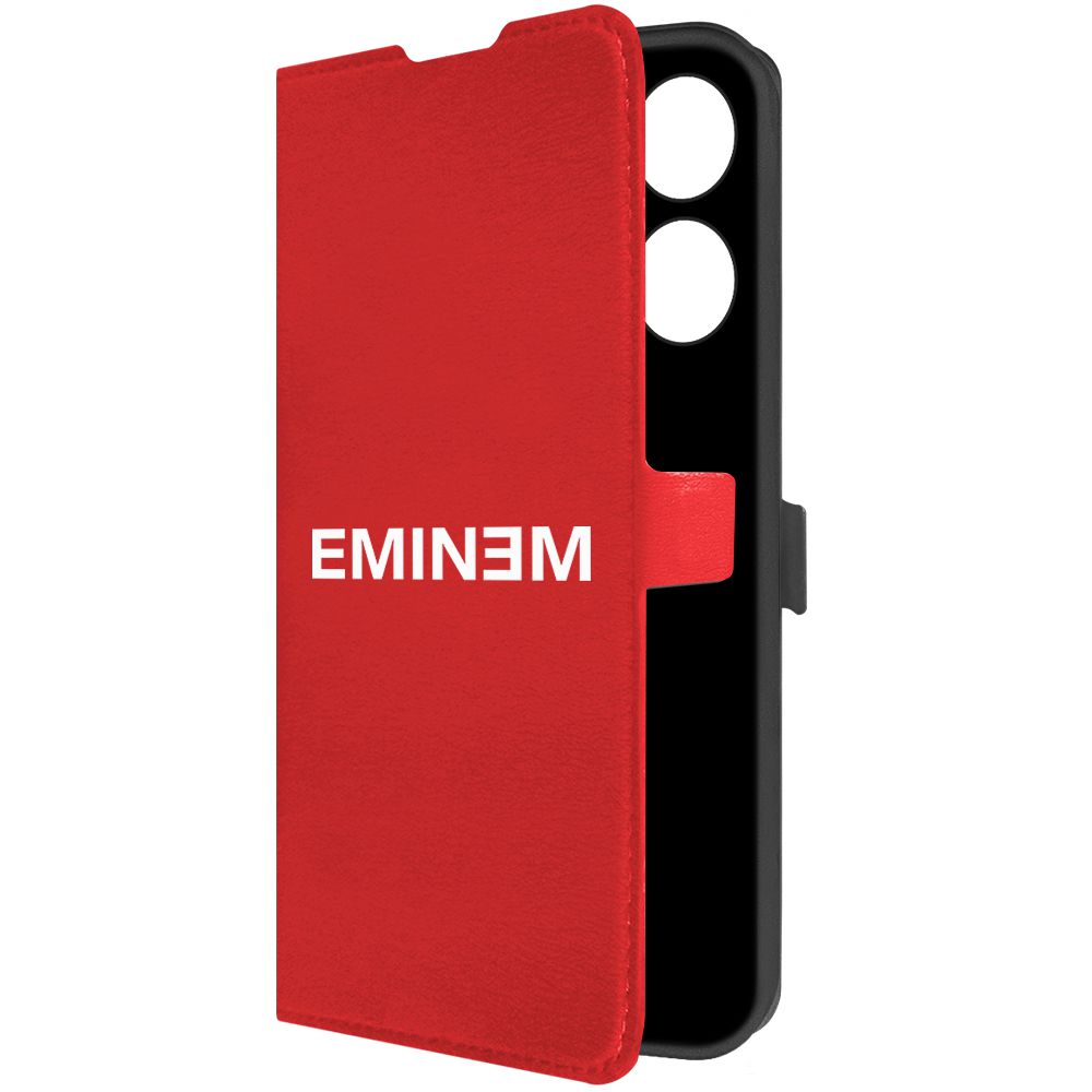 

Чехол-книжка Krutoff Eco Book для Tecno Pova 5 Eminem красный