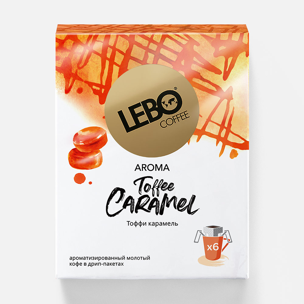 Дрип-кофе Lebo Aroma Toffee Caramel 6 шт 279₽