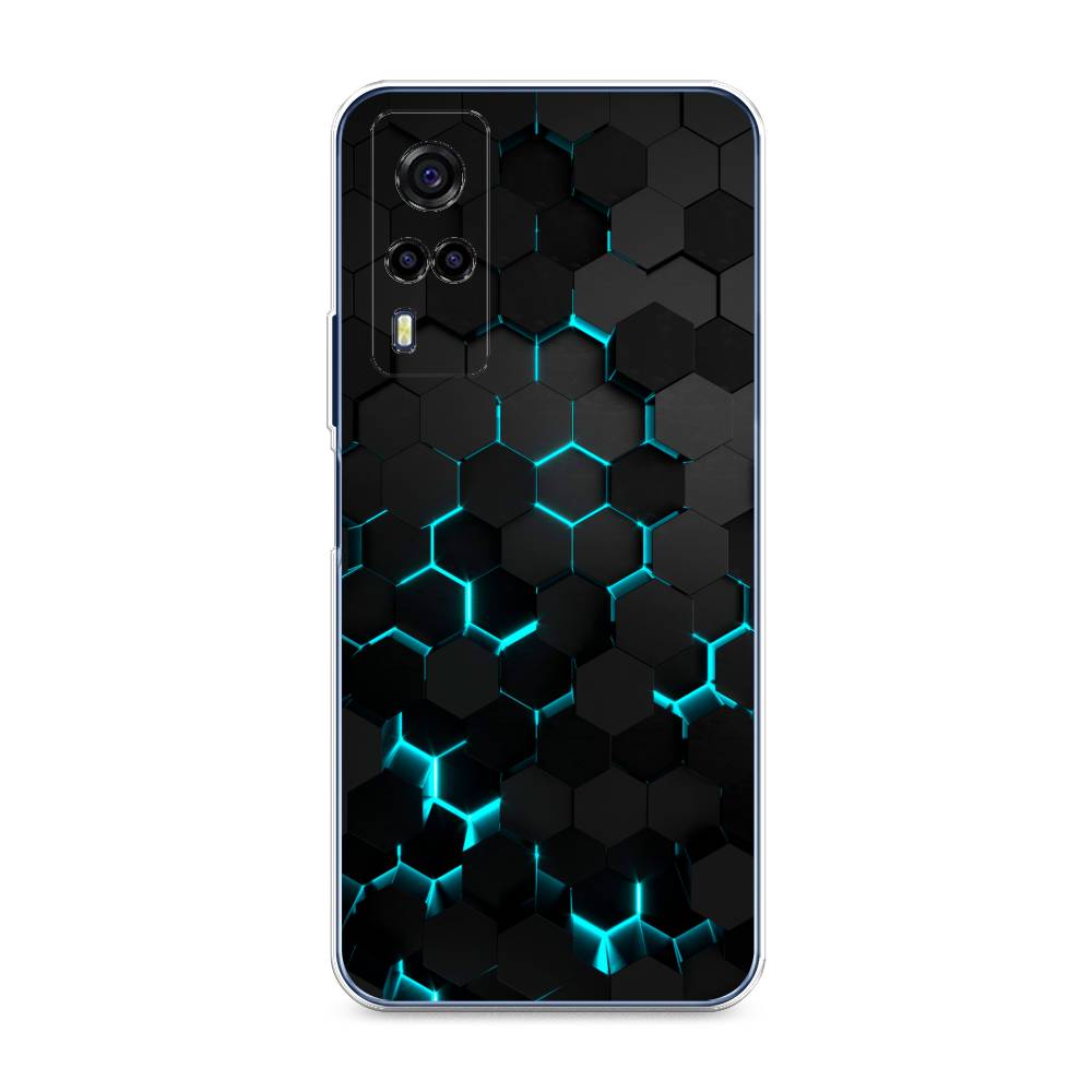 

Чехол Awog "Соты бирюзовые" для Vivo Y53s 4G, Разноцветный, 264950-3