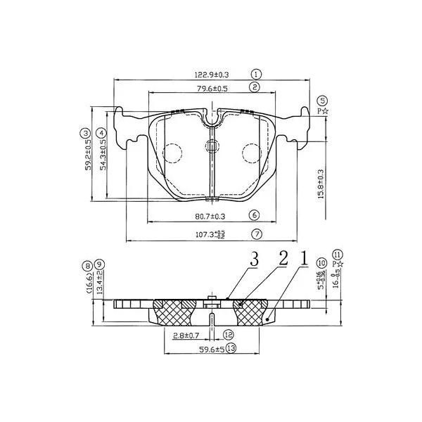 

Тормозные колодки GBRAKE gp23020