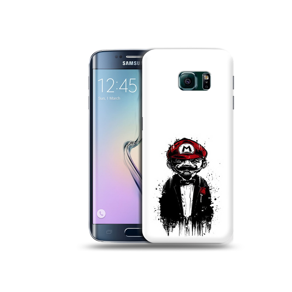 

Чехол MyPads Tocco для Samsung Galaxy S6 Edge марио, Прозрачный, Tocco