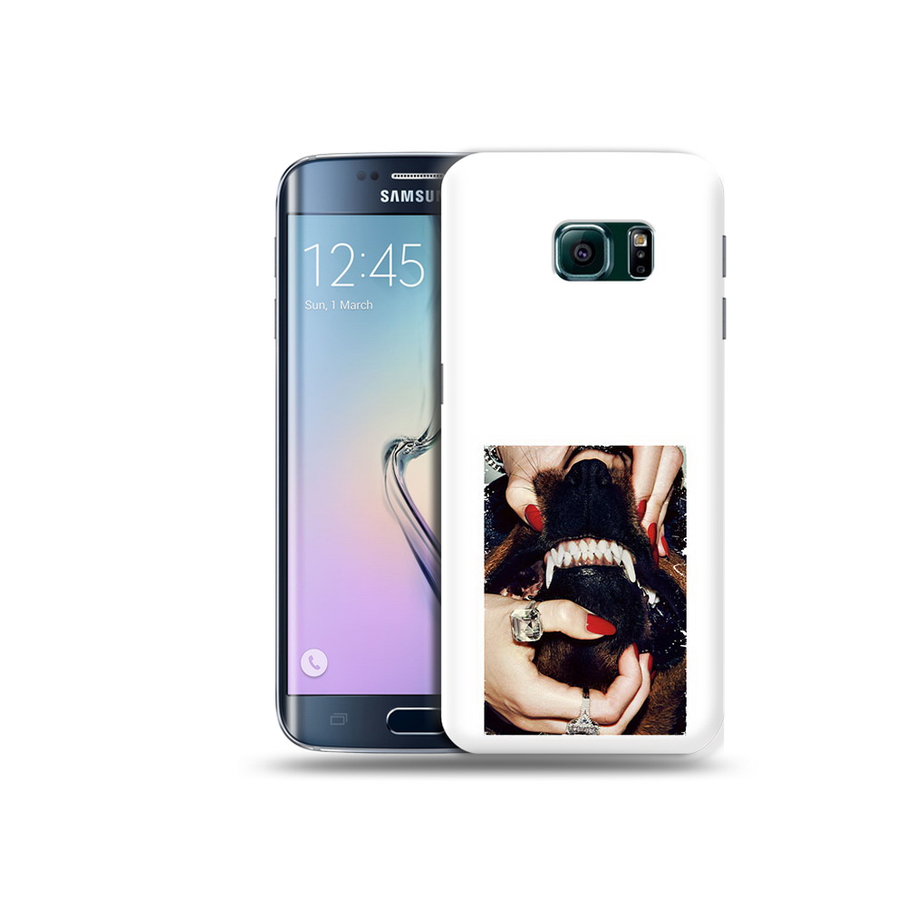 

Чехол MyPads Tocco для Samsung Galaxy S6 Edge маникюр, Прозрачный, Tocco