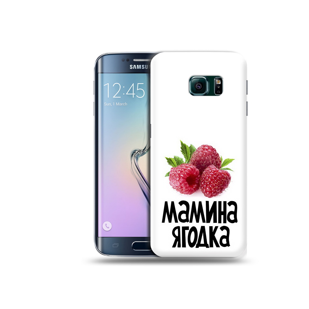 

Чехол MyPads Tocco для Samsung Galaxy S6 Edge мамина ягодка, Прозрачный, Tocco