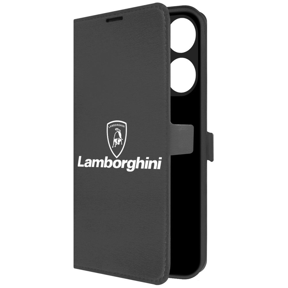 

Чехол-книжка Krutoff Eco Book для Tecno Pop 7 Pro Lamborghini черный