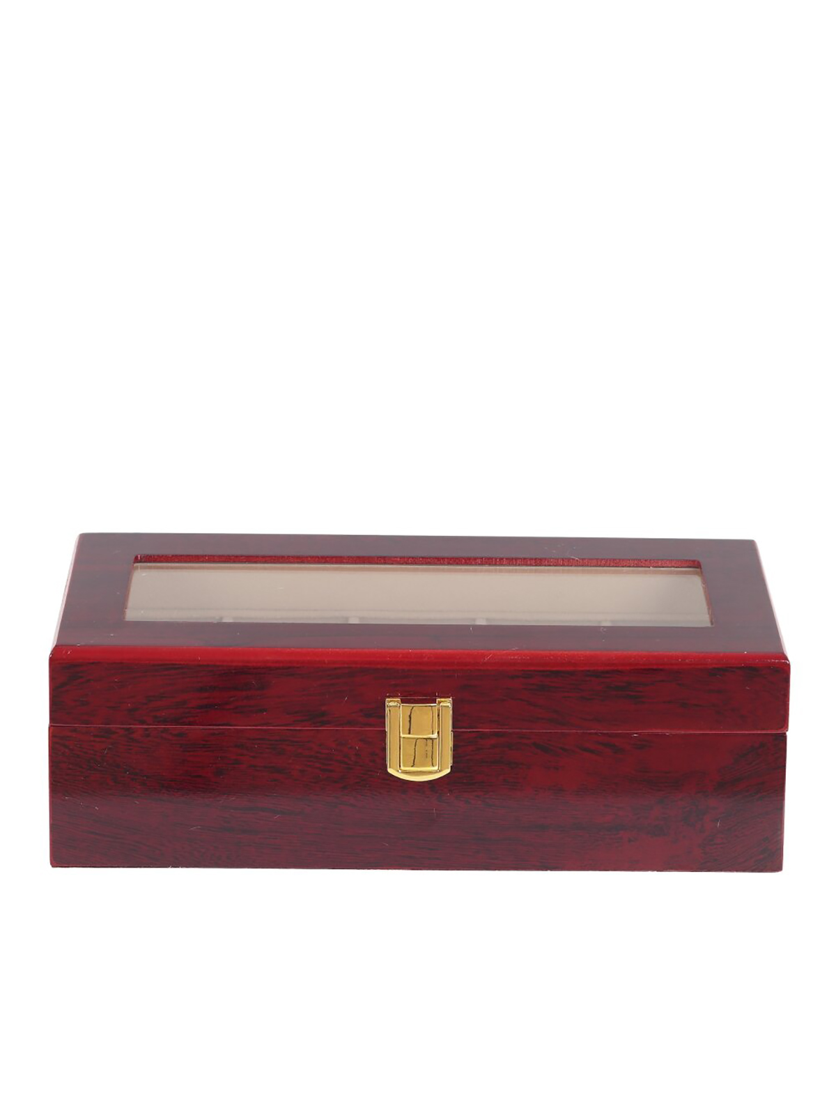 

Шкатулка для часов Remecoclub, деревянная, 26x11x9 см, Красный