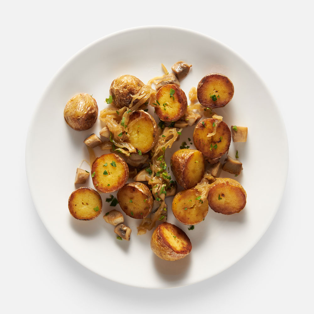 Жареный картофель Йуми, с грибами и луком, 210 г