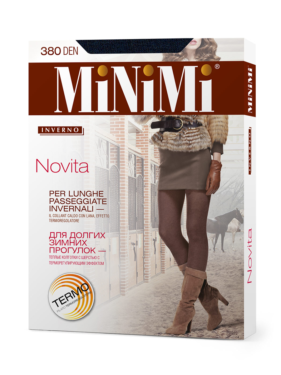 

Колготки женские Minimi NOVITA 380 синие  (S, Синий, NOVITA 380