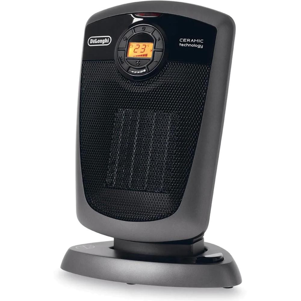 

Тепловентилятор Delonghi DCH4590ER серебристый, черный, DCH4590ER