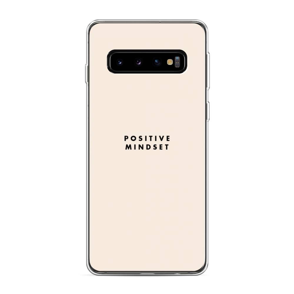 фото Силиконовый чехол "позитивное мышление" на samsung galaxy s10 awog