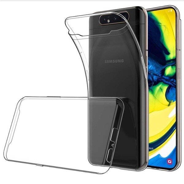 фото Силиконовый чехол для samsung a80/a90 прозрачный nobrand