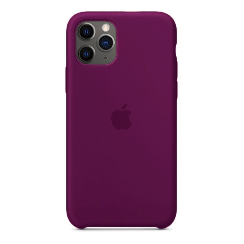 фото Чехол для iphone 11 pro silicone закрытый низ фиолетовый nobrand