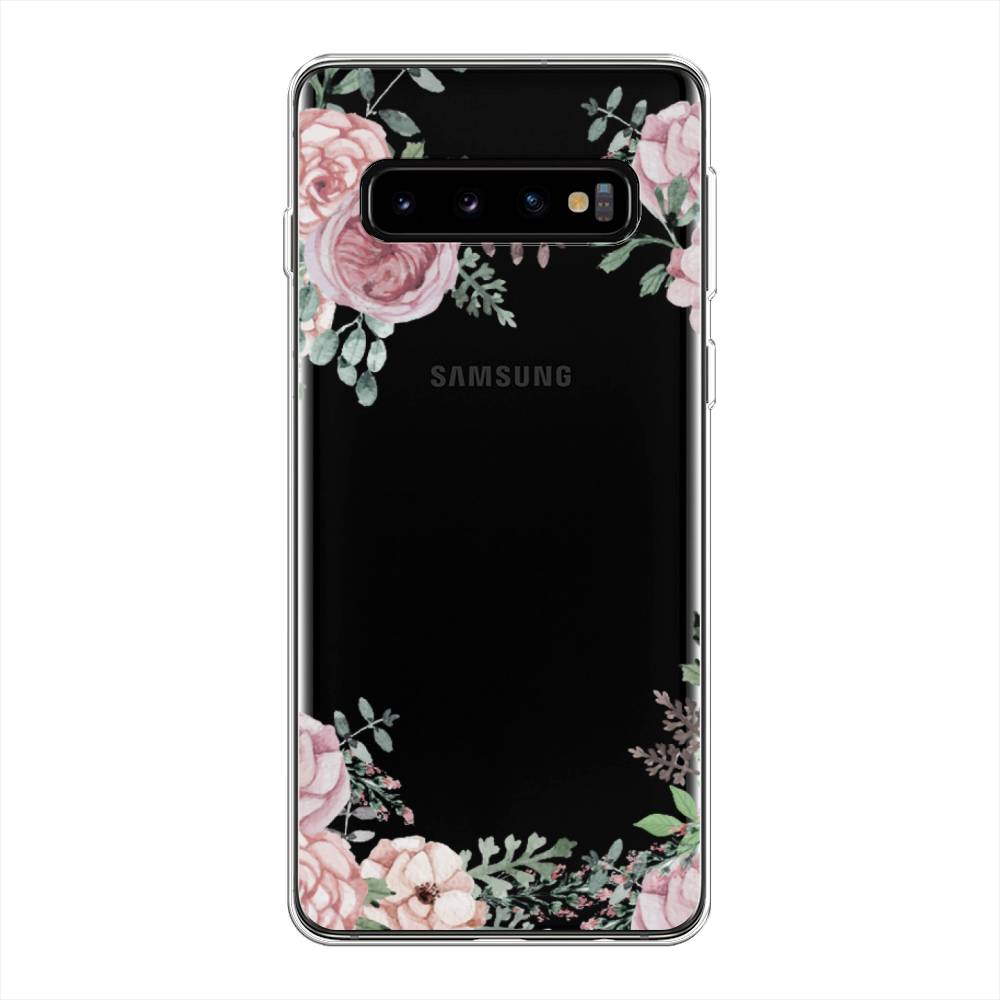 

Чехол Awog на Samsung Galaxy S10 Plus "Нежные розы акварель", Разноцветный, 27150-8