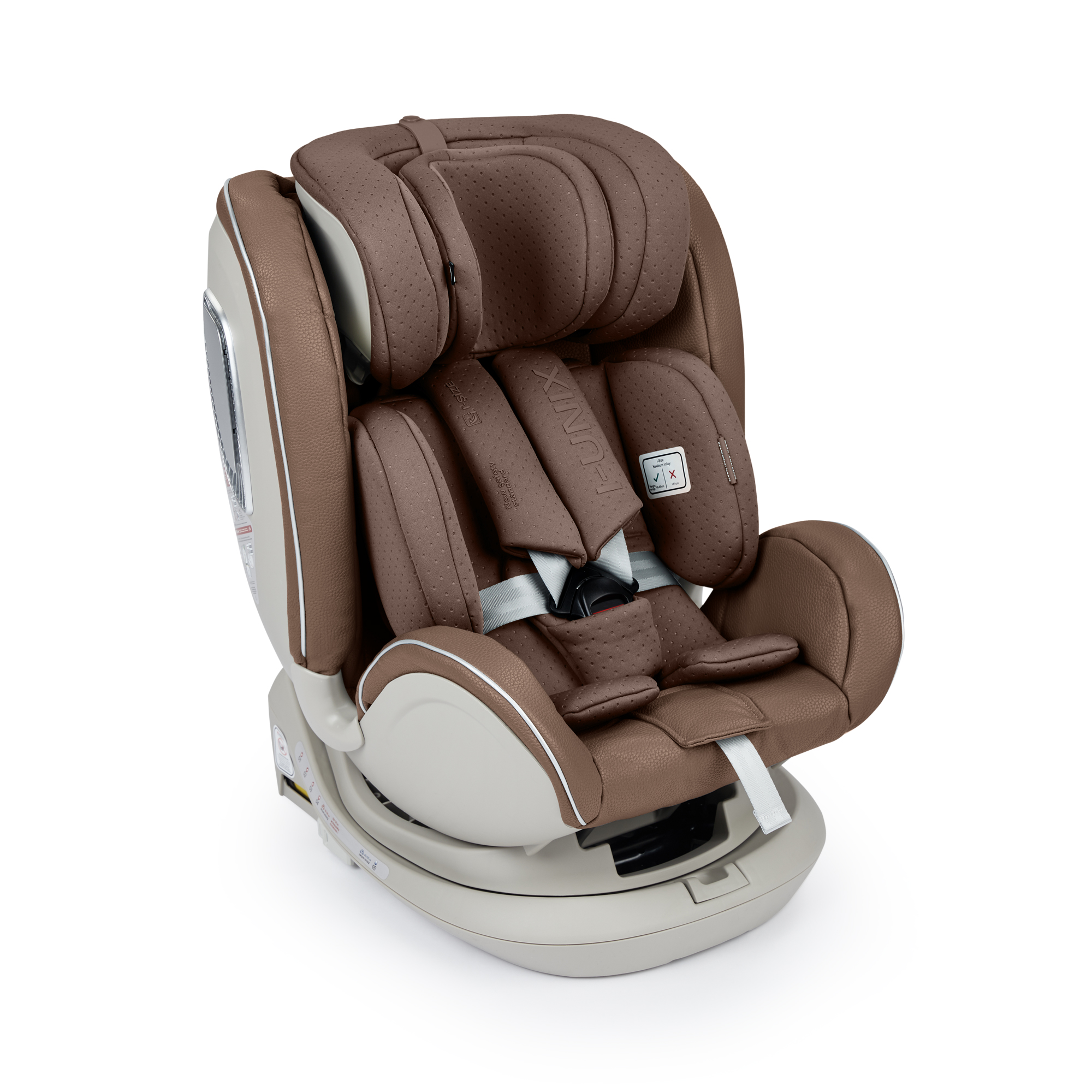 Автокресло Happy Baby i-size 0-12 лет 0123 I-Unix коричневое 20444₽