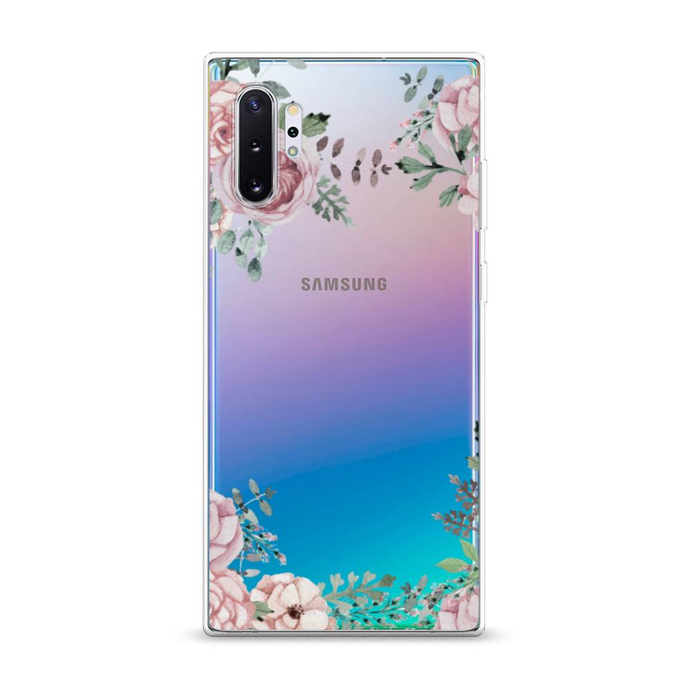 

Чехол Awog на Samsung Galaxy Note 10 Plus "Нежные розы акварель", Разноцветный, 28550-8