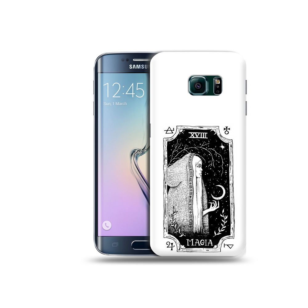 

Чехол MyPads Tocco для Samsung Galaxy S6 Edge лунная магия, Прозрачный, Tocco