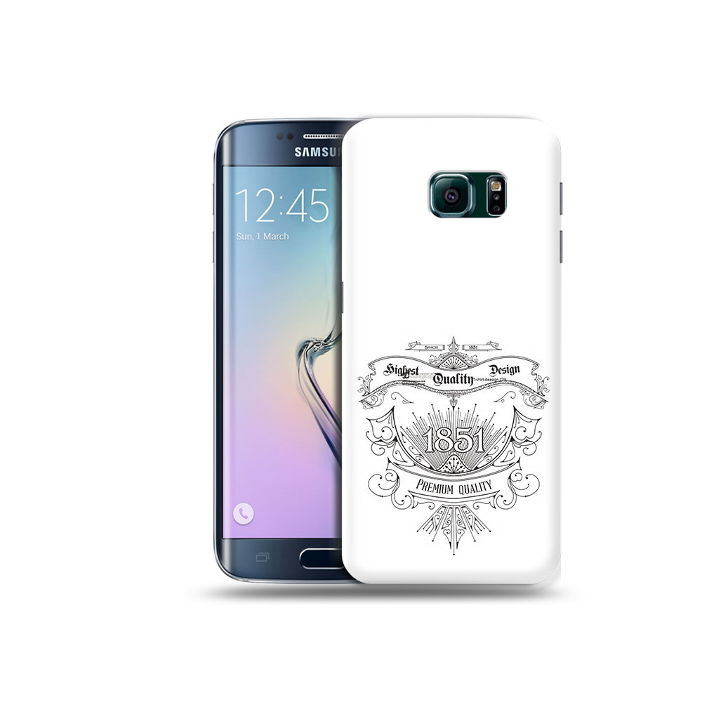 

Чехол MyPads Tocco для Samsung Galaxy S6 Edge логотип 1851 год, Прозрачный, Tocco