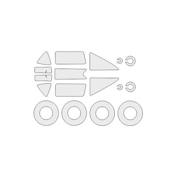

72521KV МиГ-3 HOBBY BOSS 80229 маски на диски и колеса
